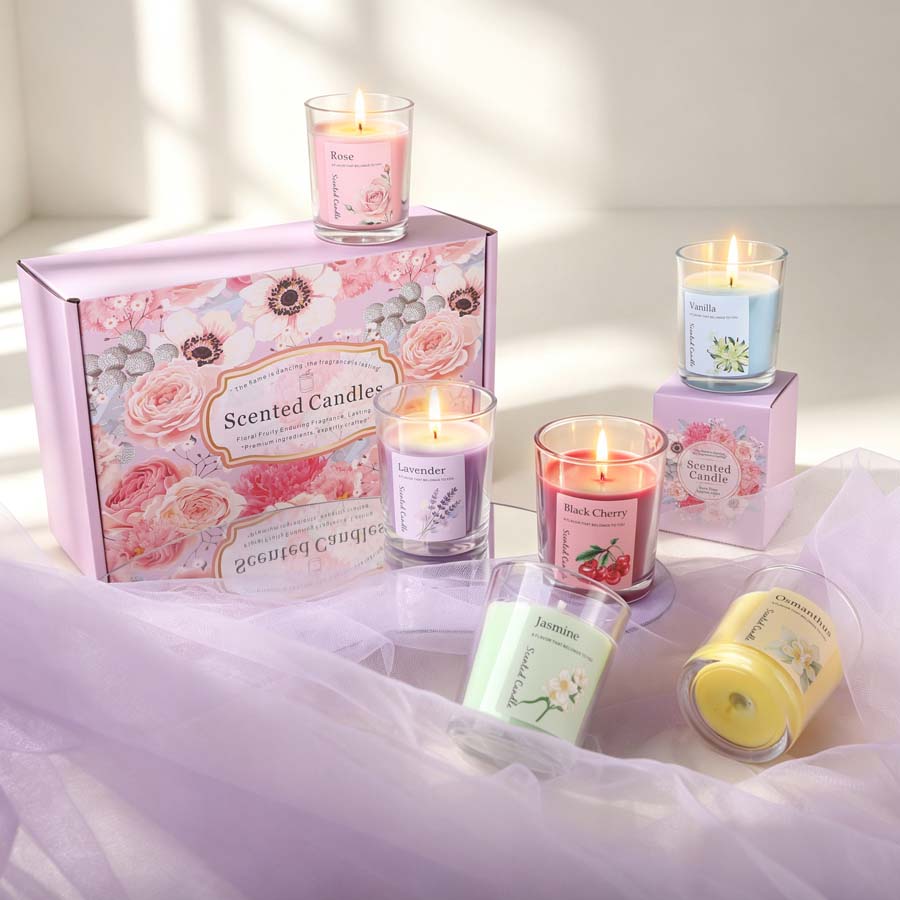Набор ароматических свечей для – обзор и цена Home Fragrance Gift